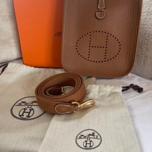 SOLD*RARE* Hermes Gold Mini Evelyne 16