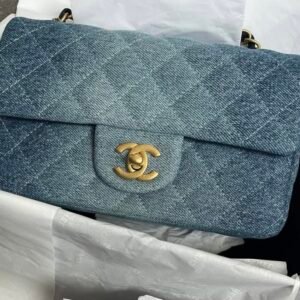 Chanel 24s Denim Mini Rectangle