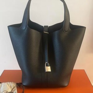 Hermes Picotin 22 Noir Palladium Hardware
